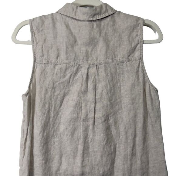 H by Halston Lightweight Linen Sleeveless Button Down Dress Size small - Picture 8 of 15